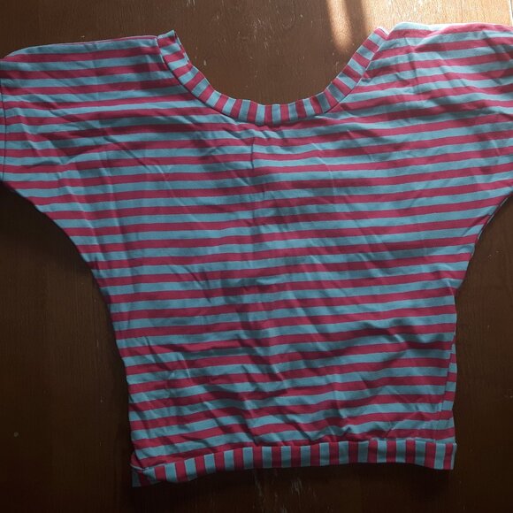 Handmande stripped crop top Y2K - Picture 2 of 2
